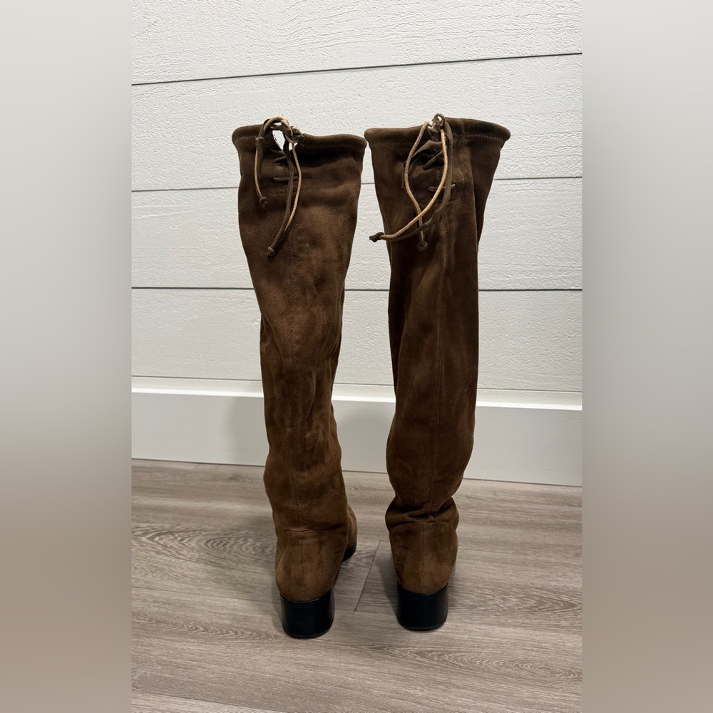 Zara Suede Brown Boots - Picture 4 of 8